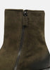 Storm Green Suede Ankle Boots