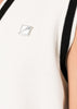 Ivory Logo-Plaque V-Neck Vest