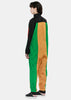 Multicolor Panelled Zip Jumpsuit