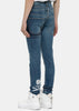 Blue Banded Drop Rear Logo Jeans