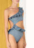 Periwinkle Frill One-Piece Swimsuit