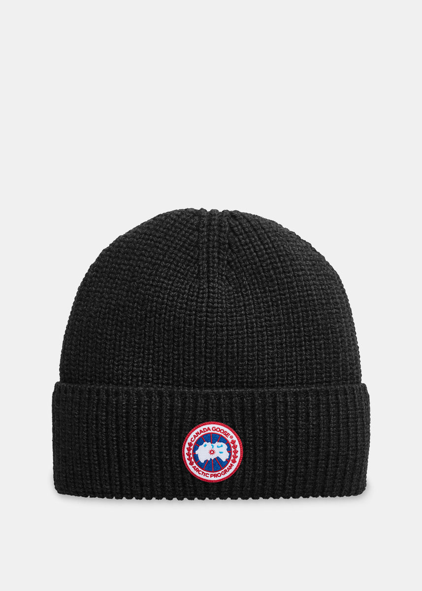 Black Arctic Disc Rib Toque | LEISURE CENTER