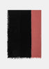 Black & Red Two-Tone Needle Punch Scarf