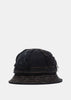 Black Denim Panelled Bell Hat