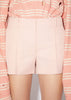 Powder Pink Tailored Shorts