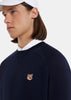 Navy Fox Head Patch Classic Sweatshirt