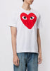 White & Red Hearts T-Shirt