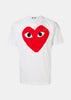 White & Red Hearts T-Shirt