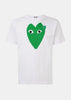 White & Green Hearts T-Shirt