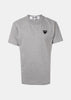Grey Black Heart T-Shirt