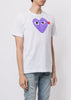White & Purple Hearts T-Shirt