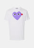 White & Purple Hearts T-Shirt