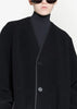 Black V-Neck Lining Coat
