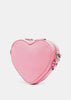 Pink Mini Le Cagole Heart Leather Crossbody Bag