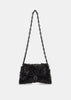 Black Faux-Fur Downton Shoulder Bag