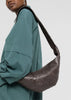Warm Grey Coated Small Croissant Bag