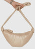 Sand Stone Nappa Small Croissant Bag