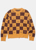 Orange Katlas Checkerboard Sweater