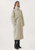Grey Asymmetric Dress Coat
