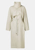 Grey Asymmetric Dress Coat