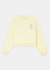 Lemon Crown Cropped Sweatshirt