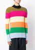 Multicolor Striped Knit T-Shirt