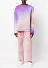 Purple Gradient Mohair Sweater