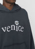 Black Venice Fleece Hoodie