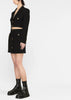Black Tweed Lurex Mini Skirt