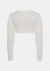 White Mohair Cropped Sweater