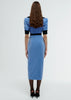 Blue Velvet Dress