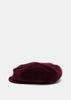 Burgundy Casquette Velvet Hat