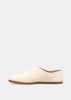 White Tabi Babouche Loafers