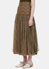 Brown Layered Skirt