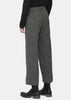 Grey Houndstooth Wool Pants