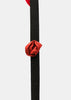 Black & Red Rosebud Belt