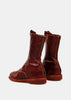 Red 310 Front Zip Army Boots