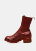 Red PL2 Front Zip Boots