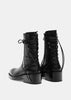 Black Glove Calf Ankle Boots