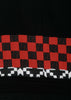 Black & Red Knit Hem Blazer