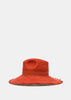 Red Wide Panama Hat