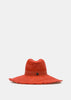 Red Wide Panama Hat