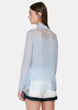 Baby Blue Silk & Lace Blouse