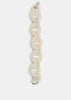 20G30801 Handbeaded Pearl Chain Bag Strap, Short