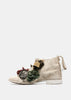 White Canvas Flower Shoes