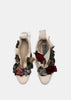 White Canvas Flower Shoes