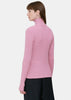 Metallic Pink Turtleneck Sweater