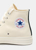 Ivory Converse Red Heart Chuck 70 Sneakers