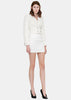 White Wool Mini Skirt