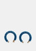 Blue Creoles Brila Earrings